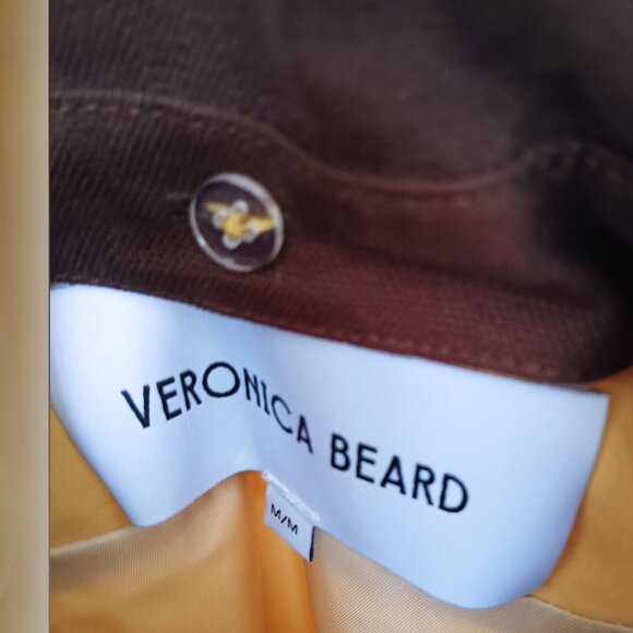 Veronica Beard Arlen Dickey Crystal-Embroidered Coated-Cotton Statement Coat - Picture 9 of 10